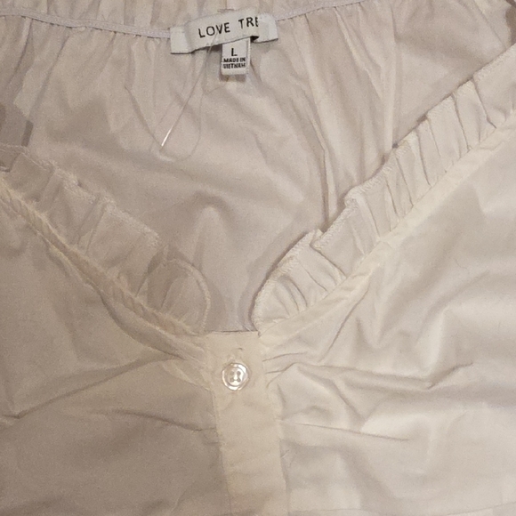 Love Tree Cream Ruffled Blouse - Picture 3 of 5